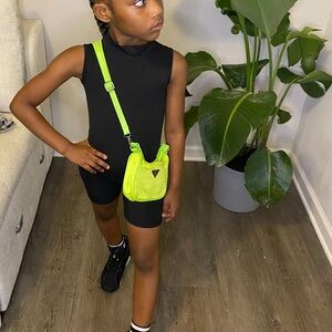 “Keep it Cute” Black Sleeveless Child-ish Clothing One piece Zipper Romper.